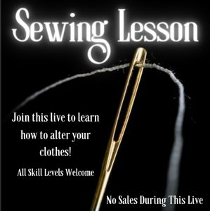 Sewing Lesson Live Show Notification